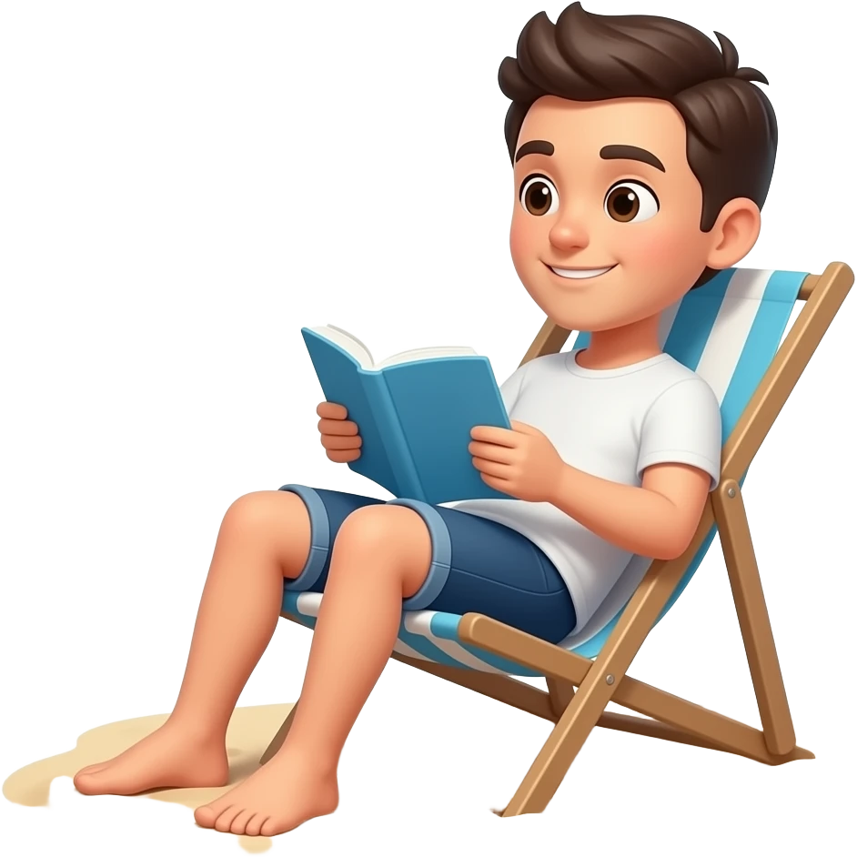 beach reading emoji
