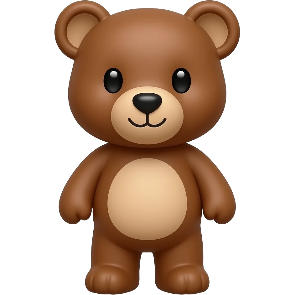 Aestetic teddy brown emoji