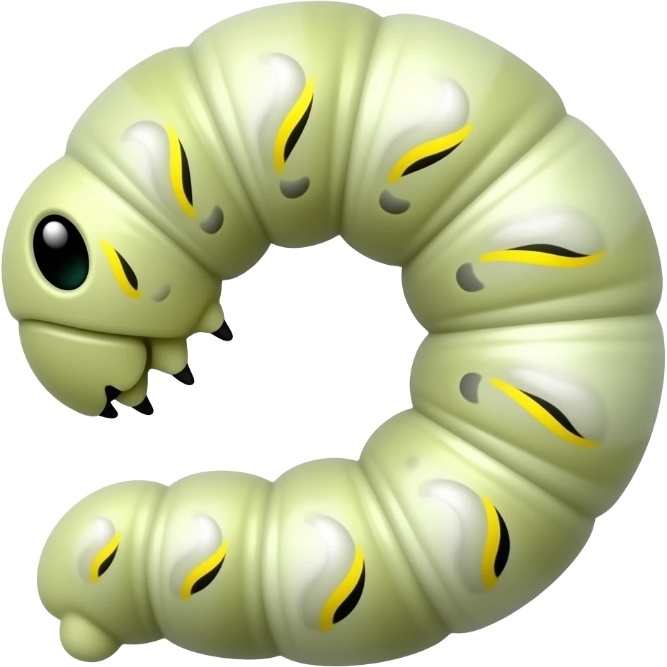 Silkworm emoji