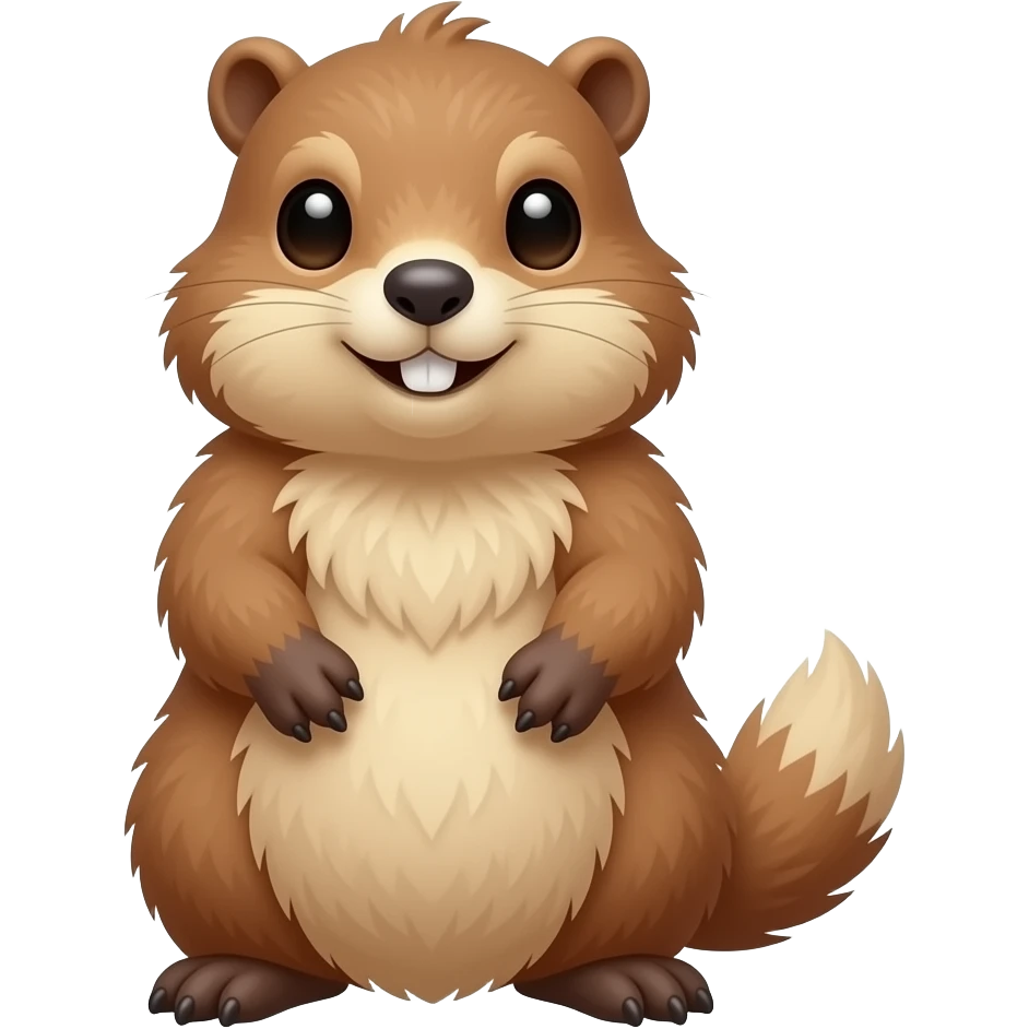 Cute marmot emoji