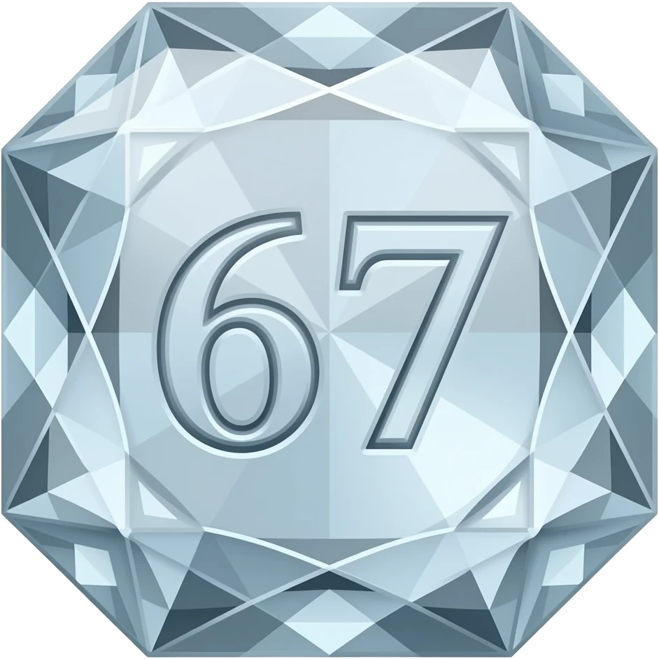 67 Diamond emoji