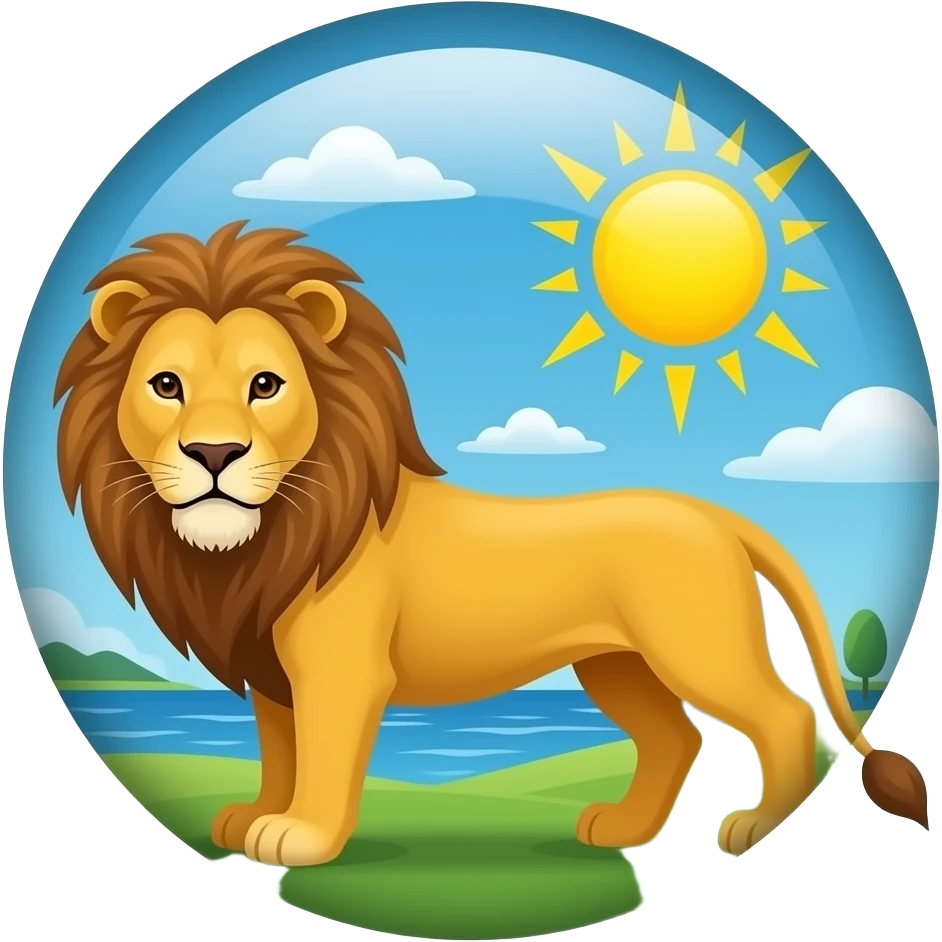 پرچم شیر خورشید emoji