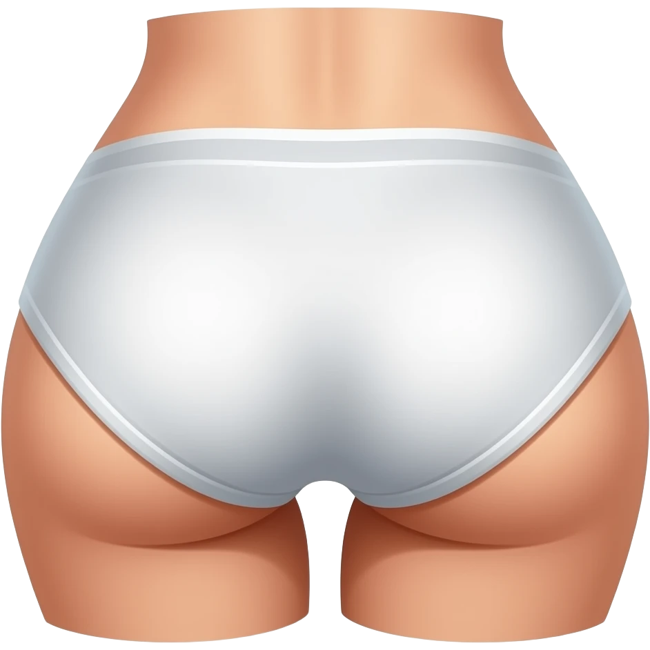 Butt without underwear emoji