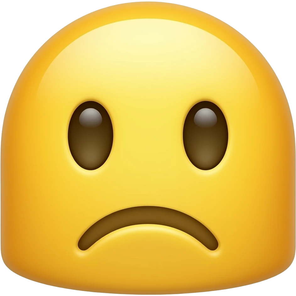 Android style, yellow face, 2 dimensional pouting face emoji