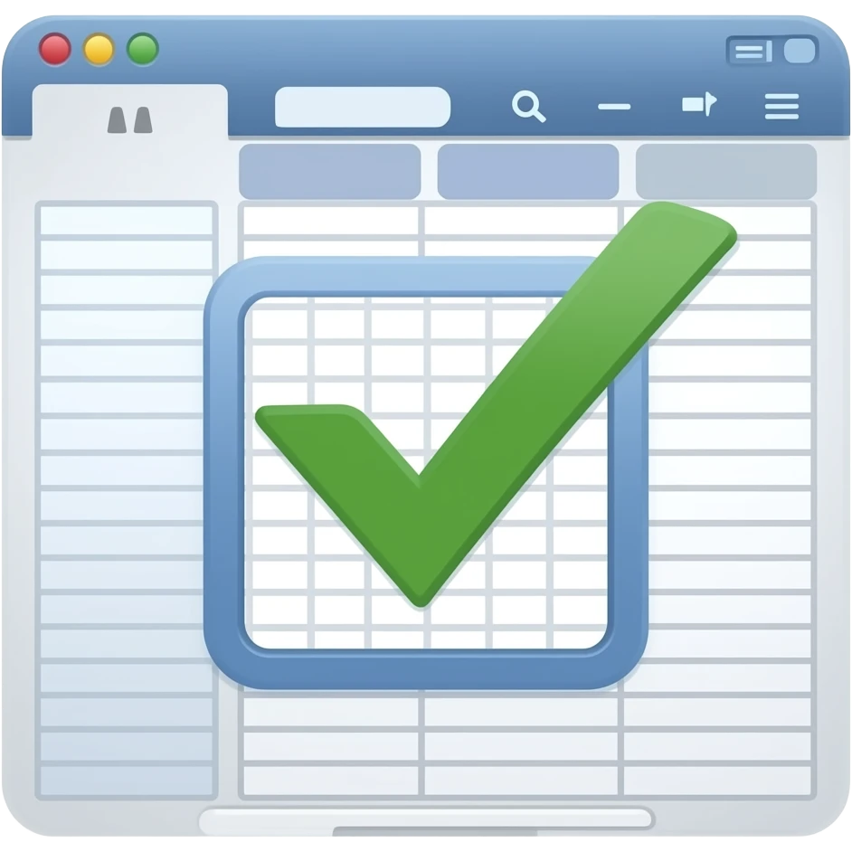 check list tipo planilha emoji