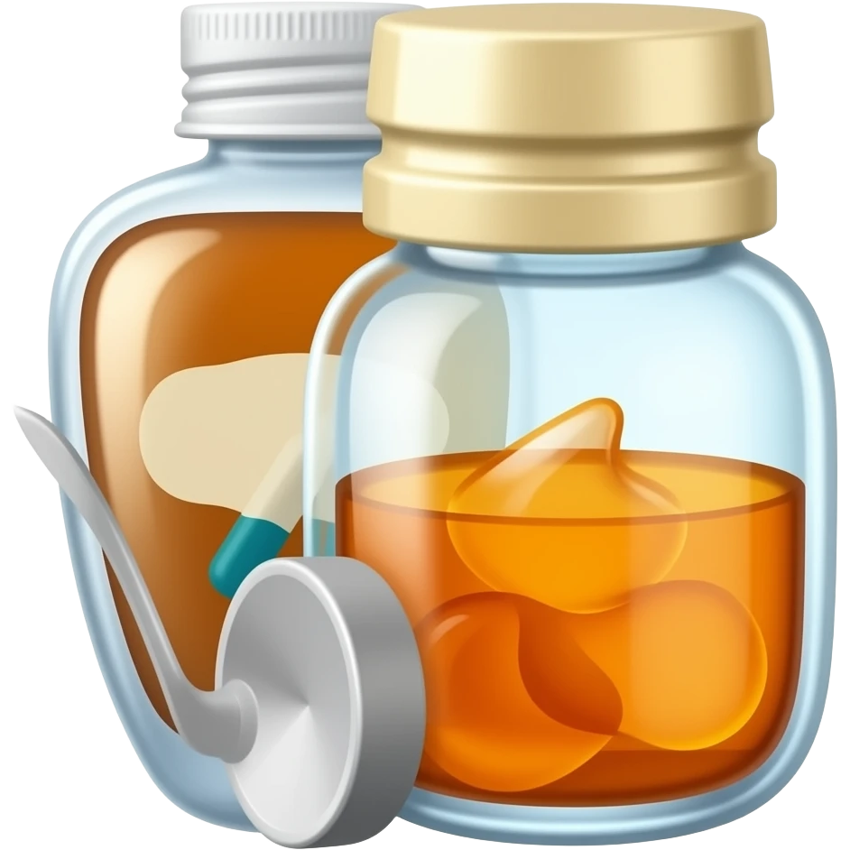 medical cough syrup emoji