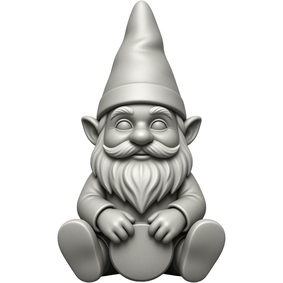 gnome stone statue emoji