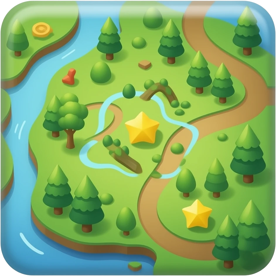 Map for a game emoji