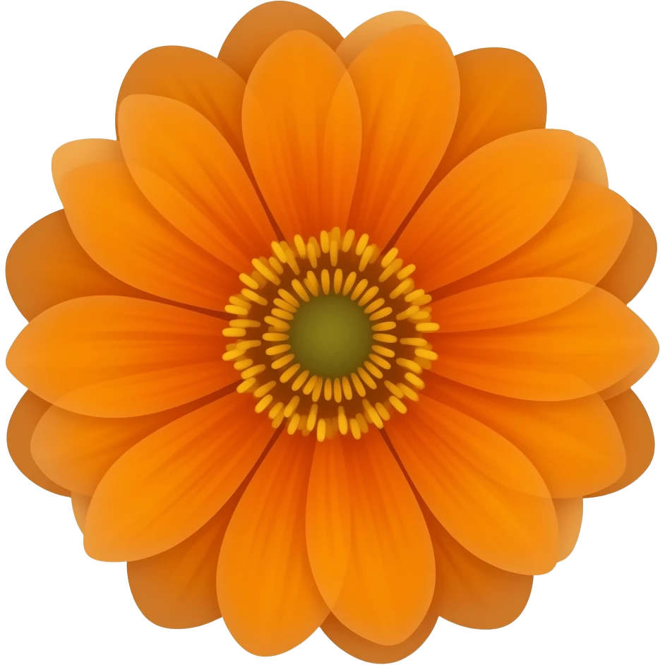 Orange flower emoji