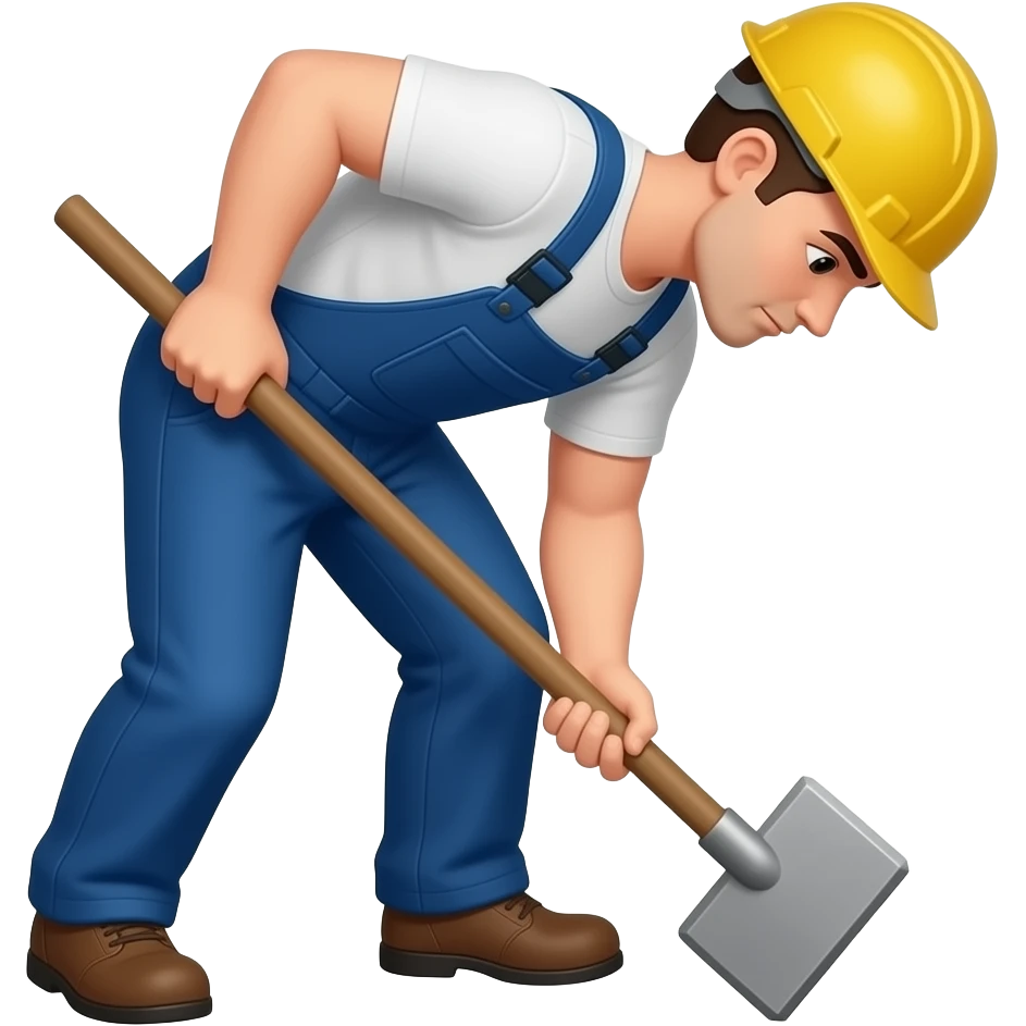 Back-breaking labor emoji