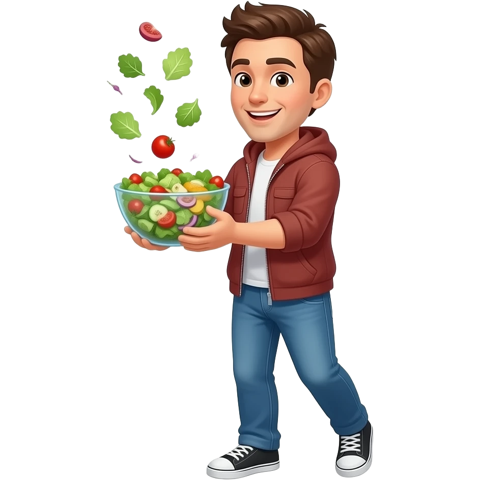 Tossing salad emoji