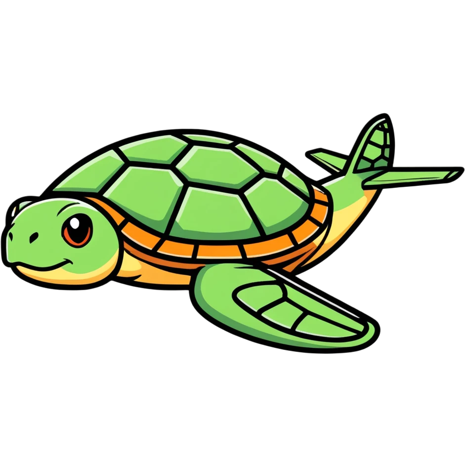 Airplane turtle emoji