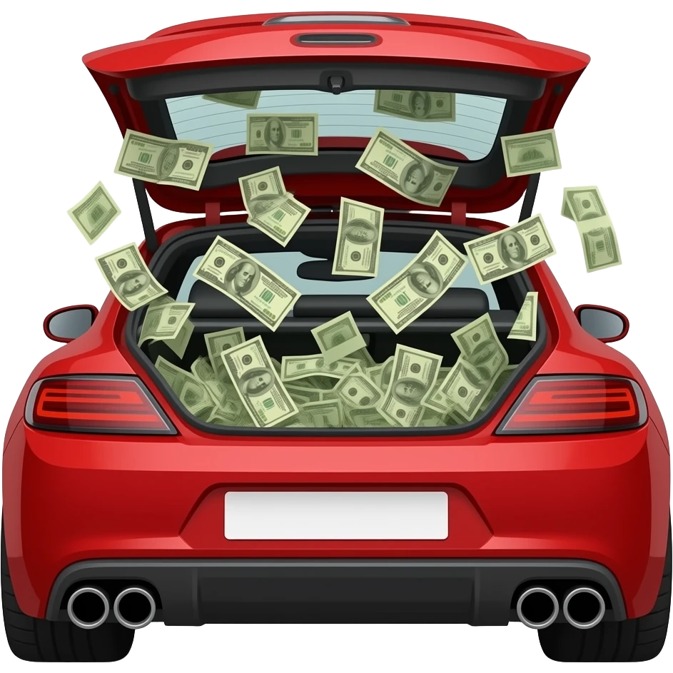 car with money emoji