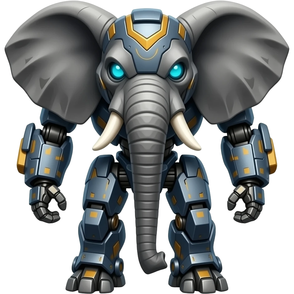 Armored mecha elephant robot killer emoji