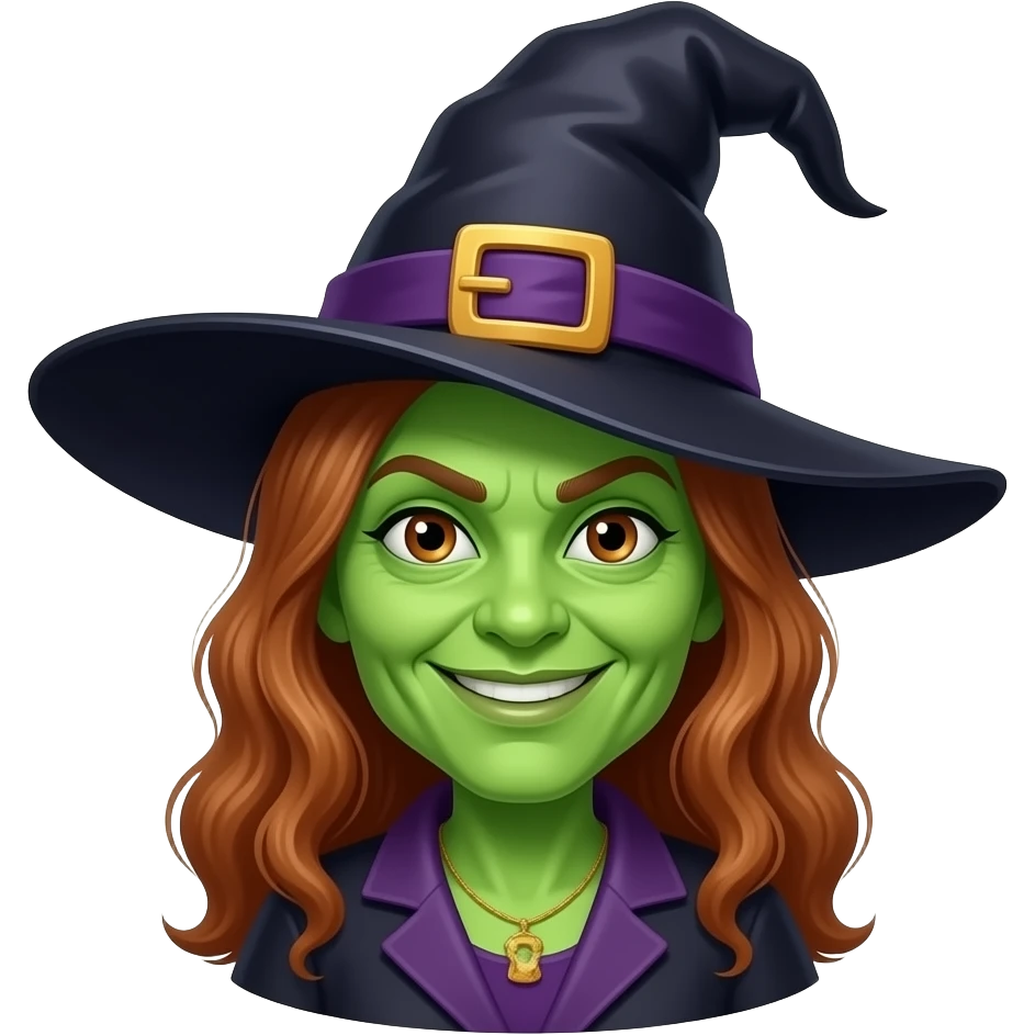 witch ugly emoji