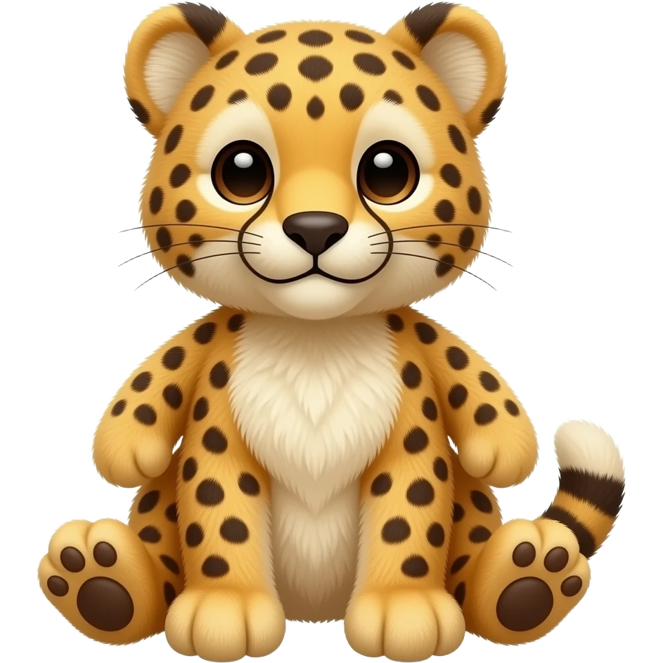 cheetah stuffed animal emoji