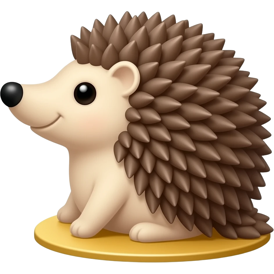 Dessert hedgehog emoji