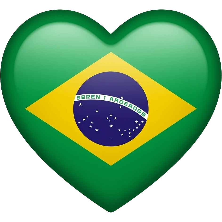 coração brasil emoji