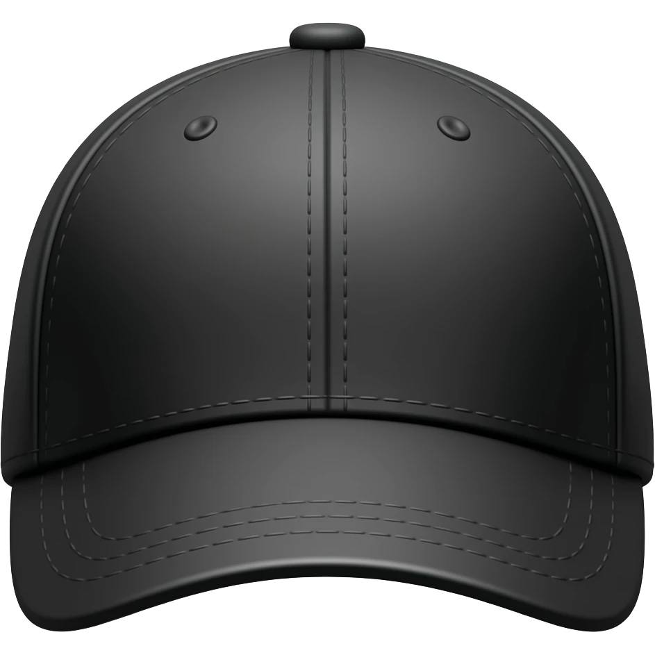 black flat  CAP 80S emoji