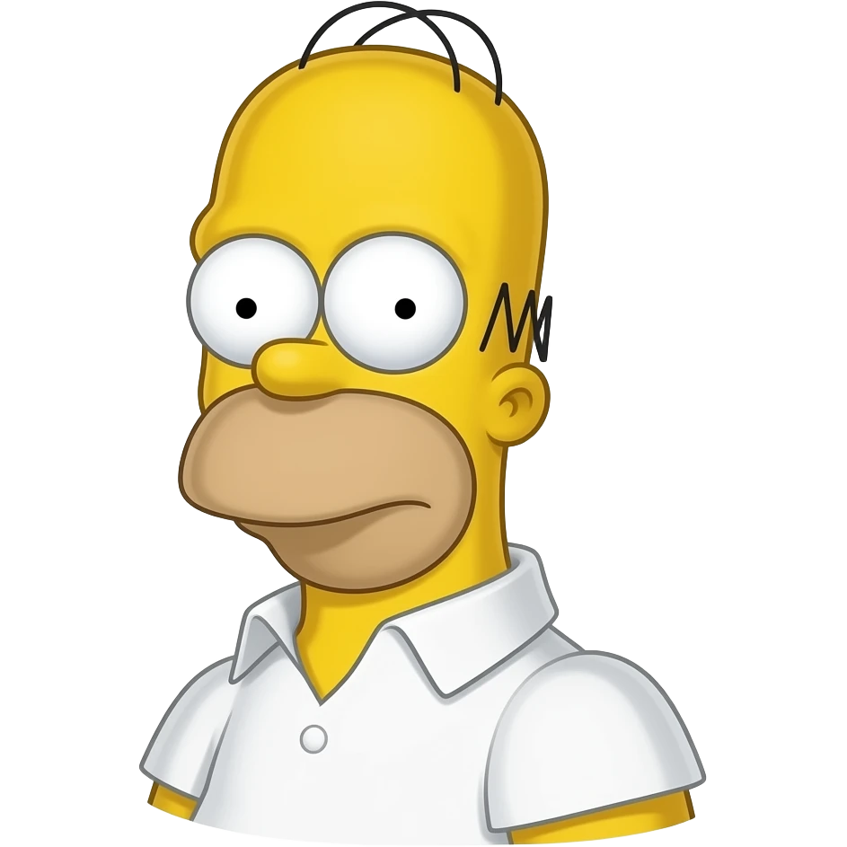 Hungry-Homer-Simpson emoji | AI Emoji Generator