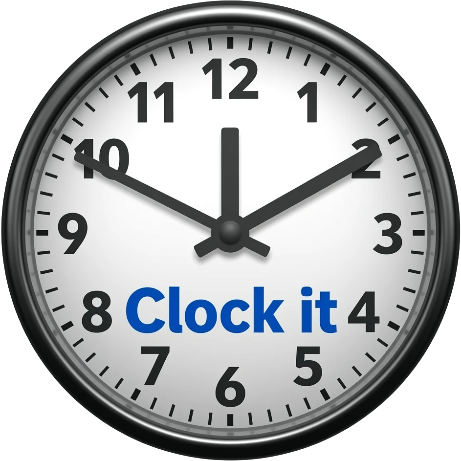 Clock it meme emoji