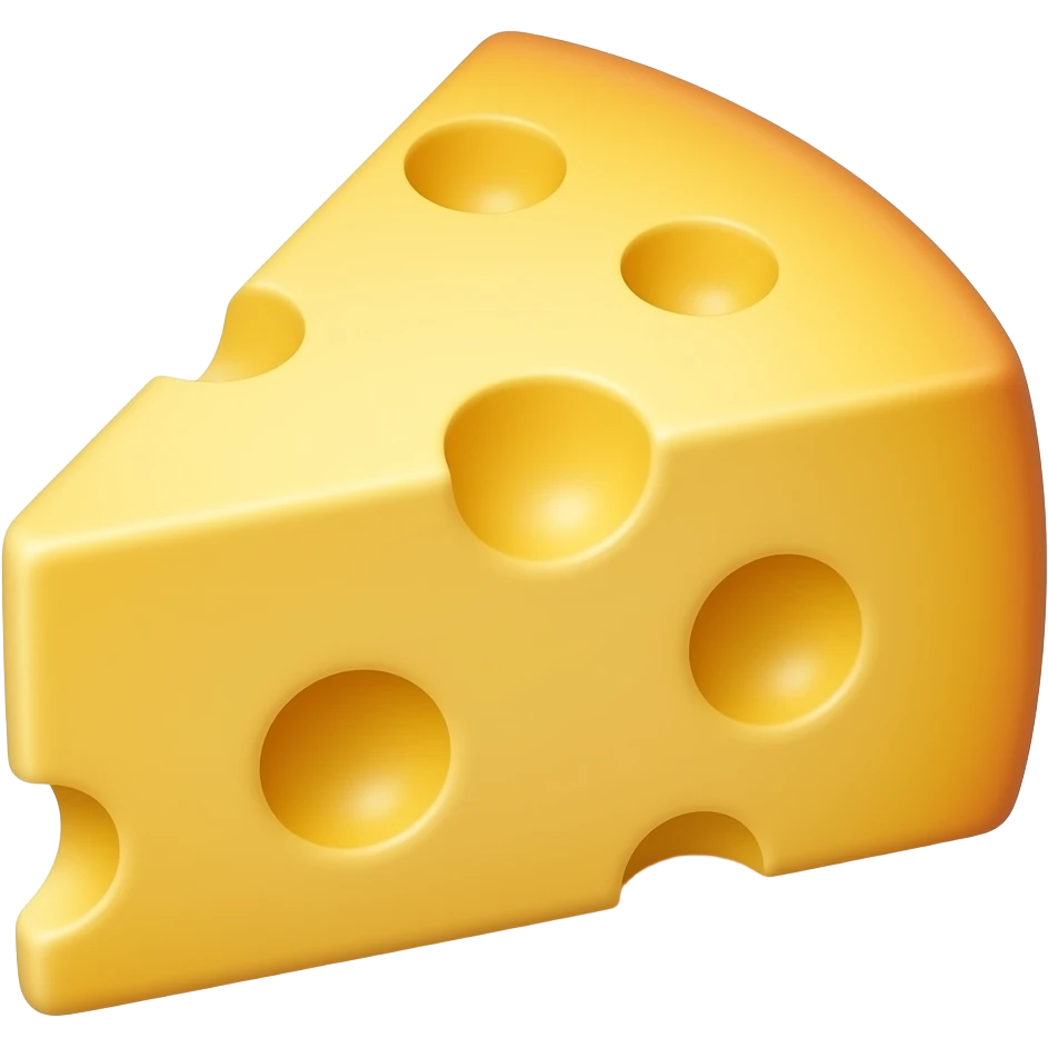Red cheese emoji