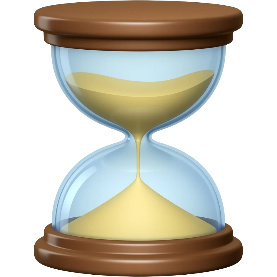 Sand timer emoji