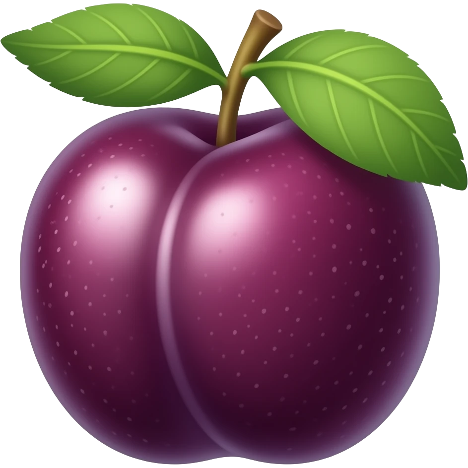 Plum emoji