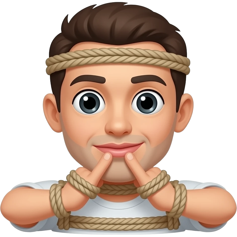 Spanking bound slave emoji