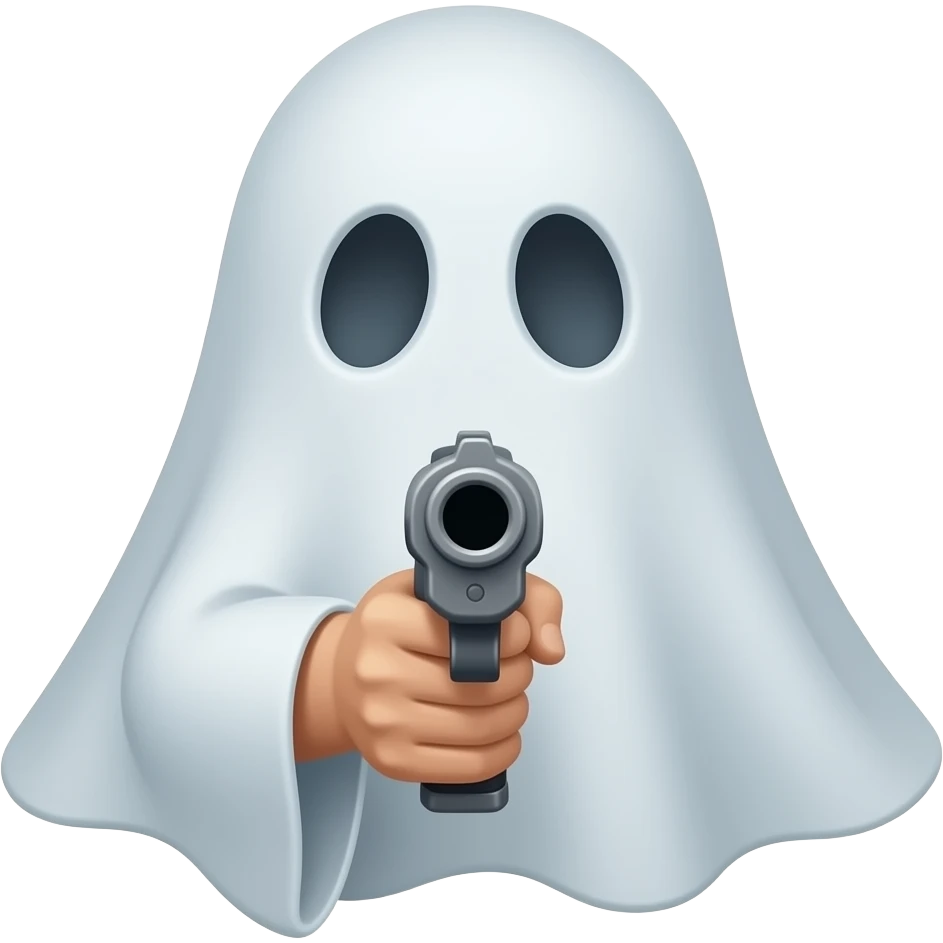 👻 Con pistola emoji