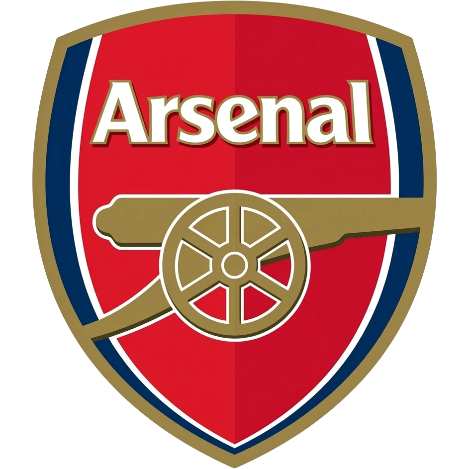 Arsenal third kit logo with the canon only emoji