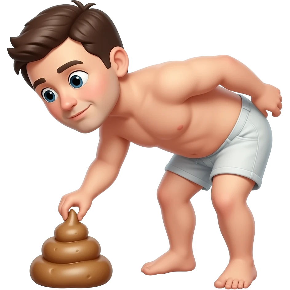 A dude shitting emoji