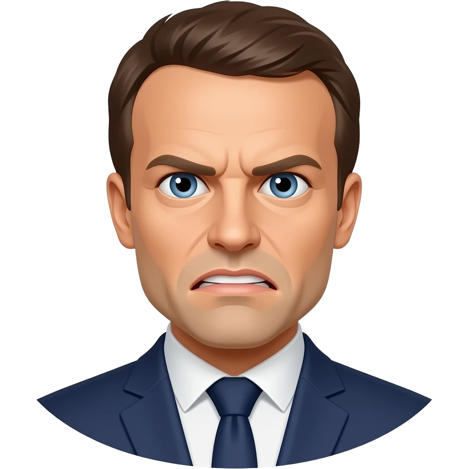 Macron énervée emoji