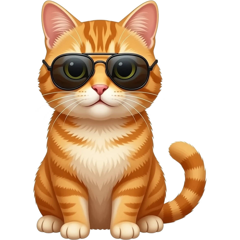 Cat wearing sunglasses emoji