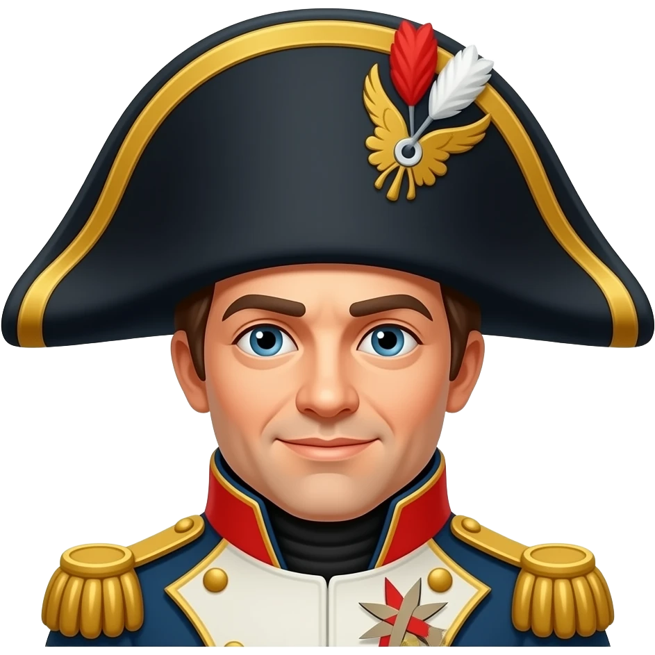 napoleon bonaparte wearing hat emoji