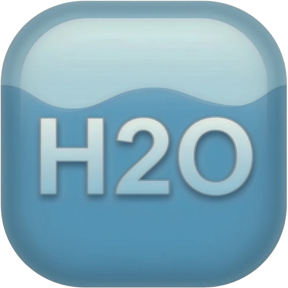 Símbolo do "H2O" emoji