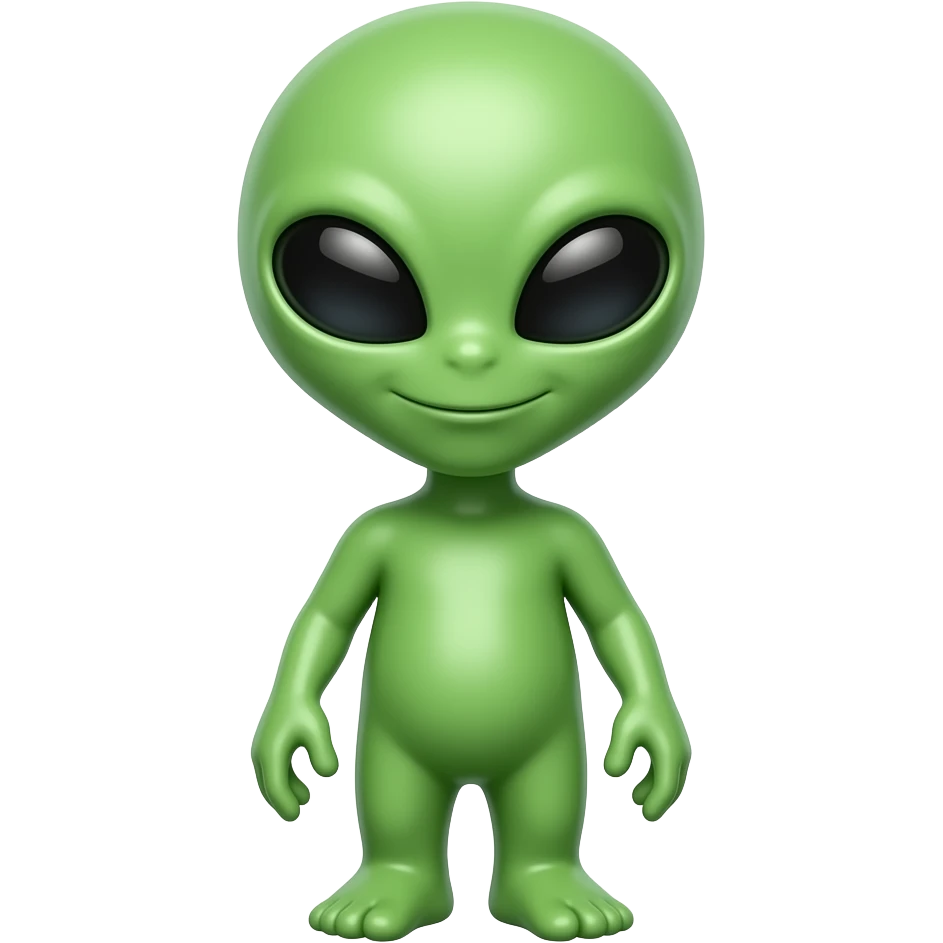 cute alien emoji