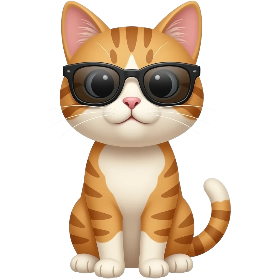 Cat wearing sunglasses emoji