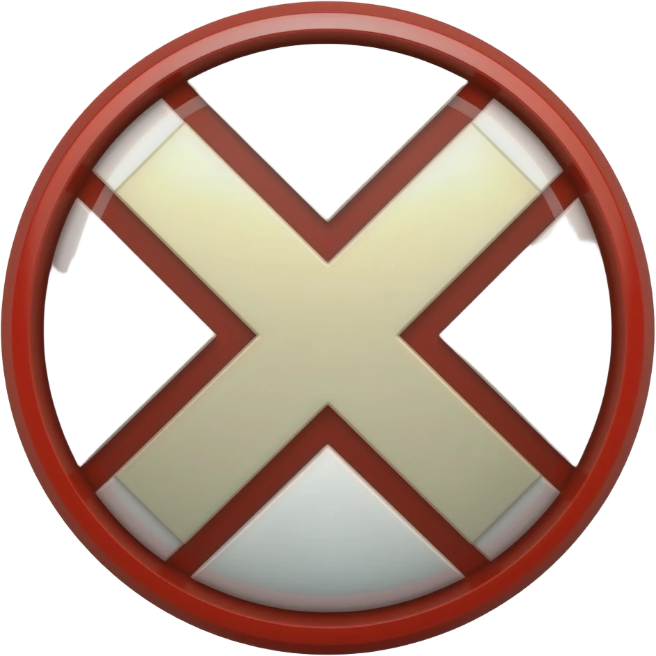 cross error emoji