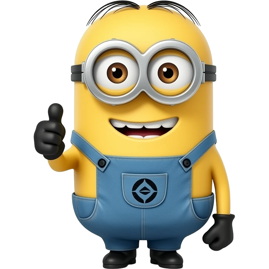 Kevin from the Minions - Thumbs up - but tall! emoji