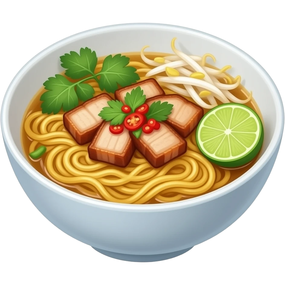 Burmese khao suey emoji