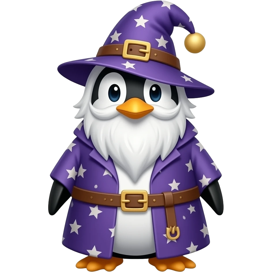 Penguin Wizard emoji