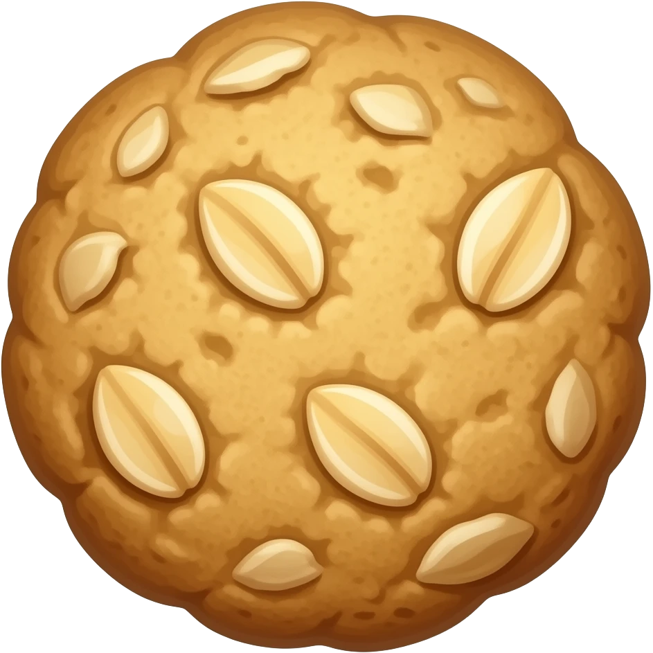 Oatmeal cookie emoji