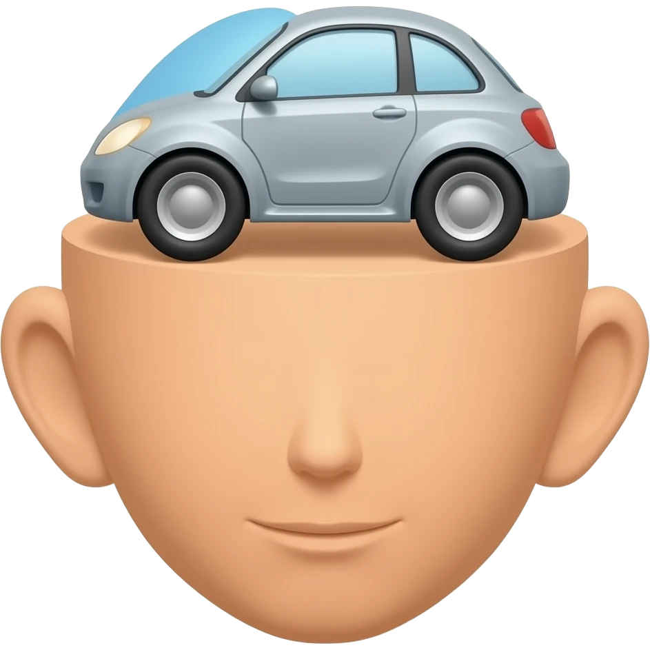 Human Head Car emoji