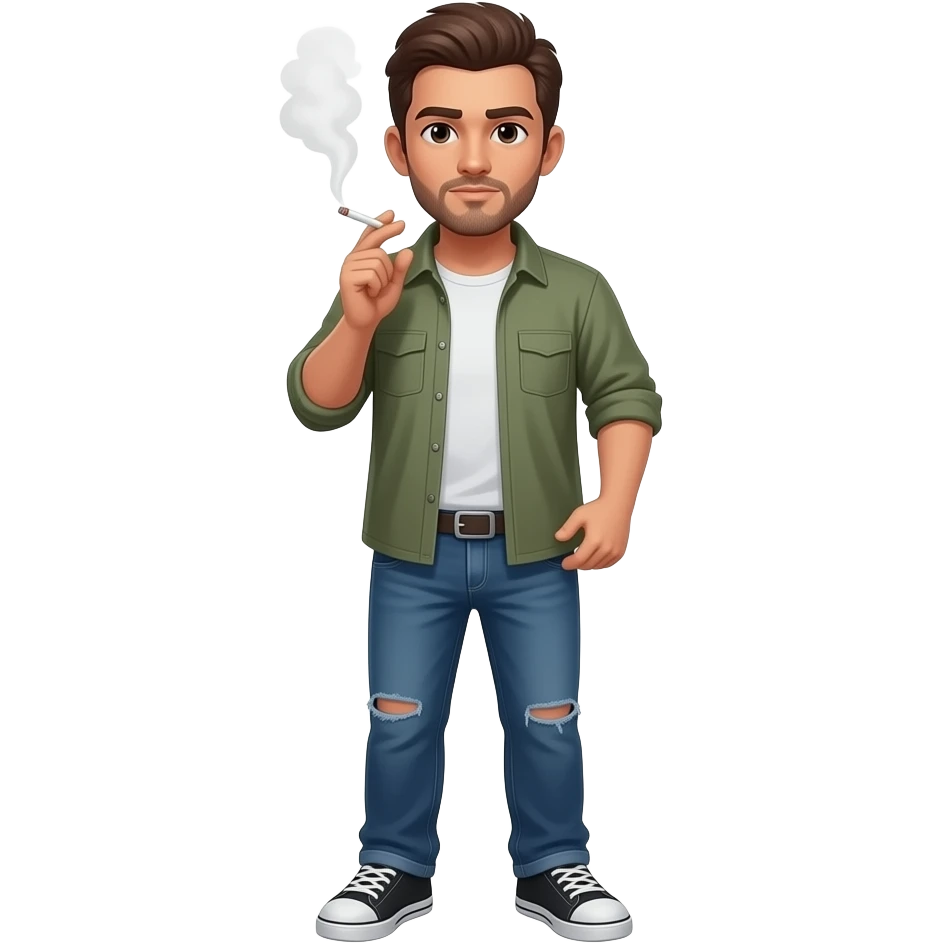 Smoking meth emoji