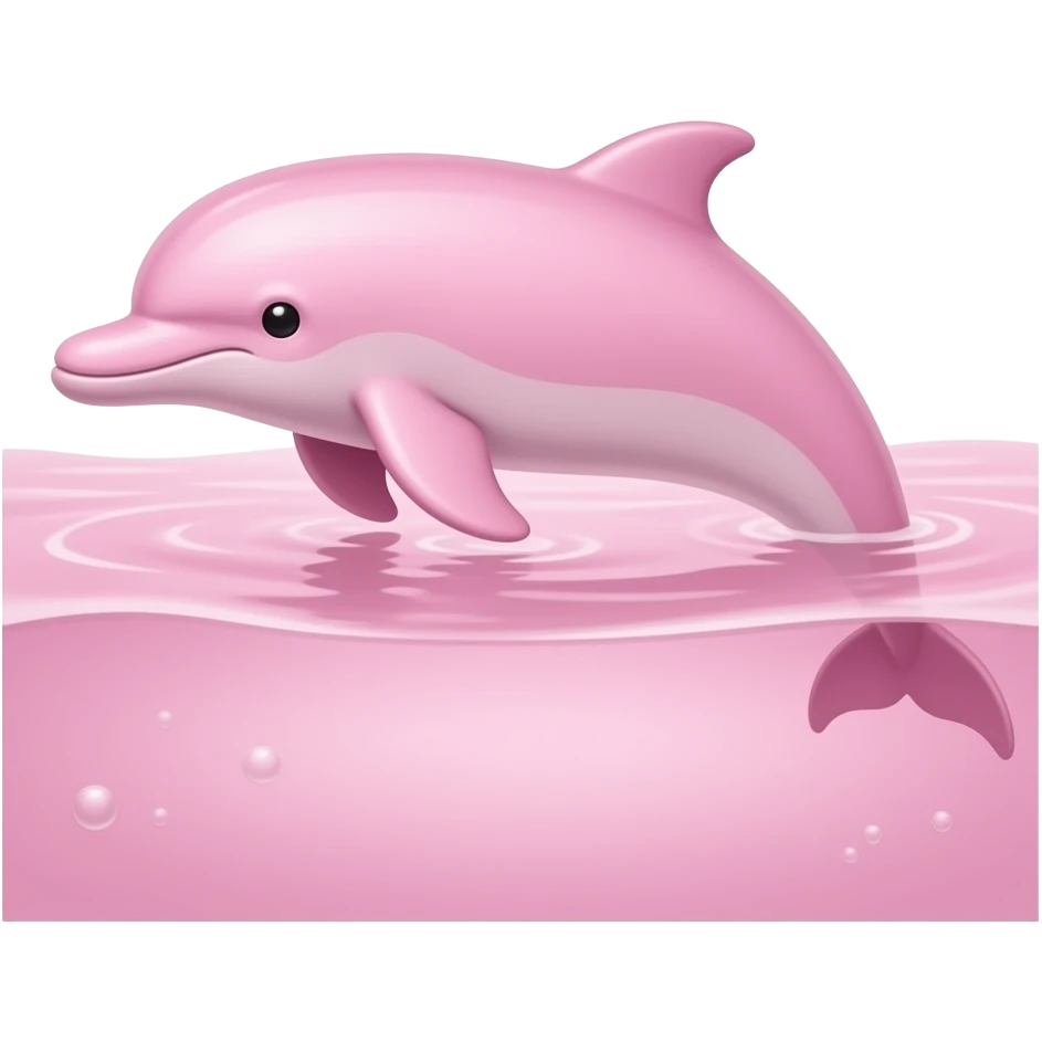 Pink river pink dolphin emoji