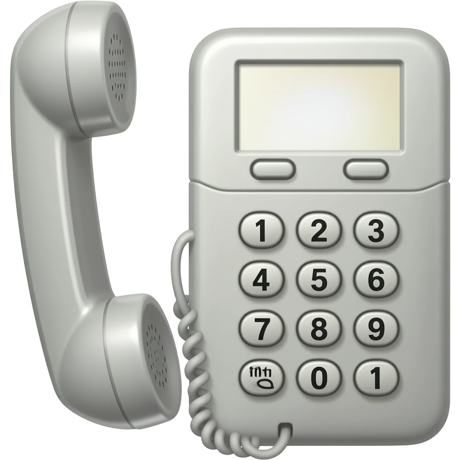 burner phone in the style of a 1980s phone emoji
