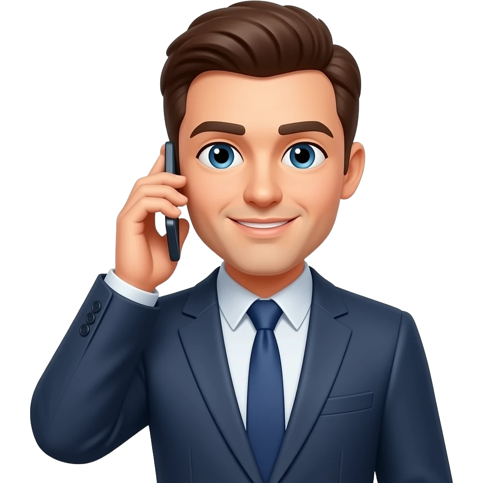 Man with phone emoji