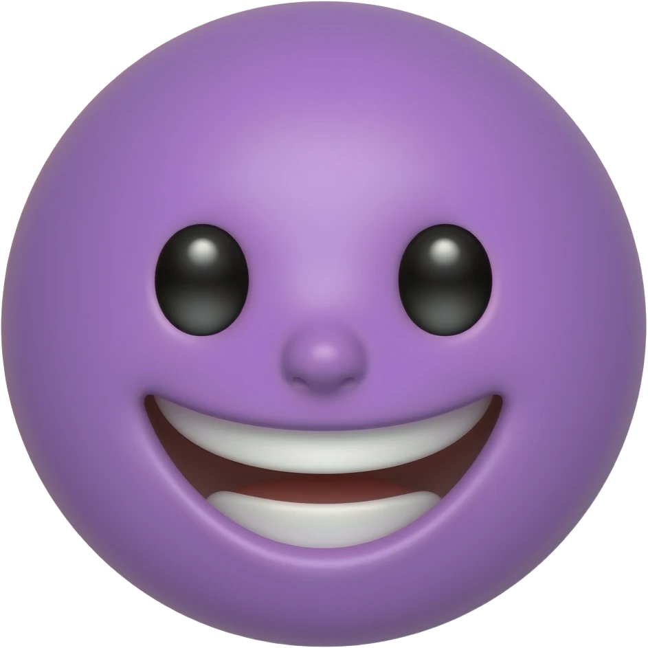 emoji riendose morado emoji