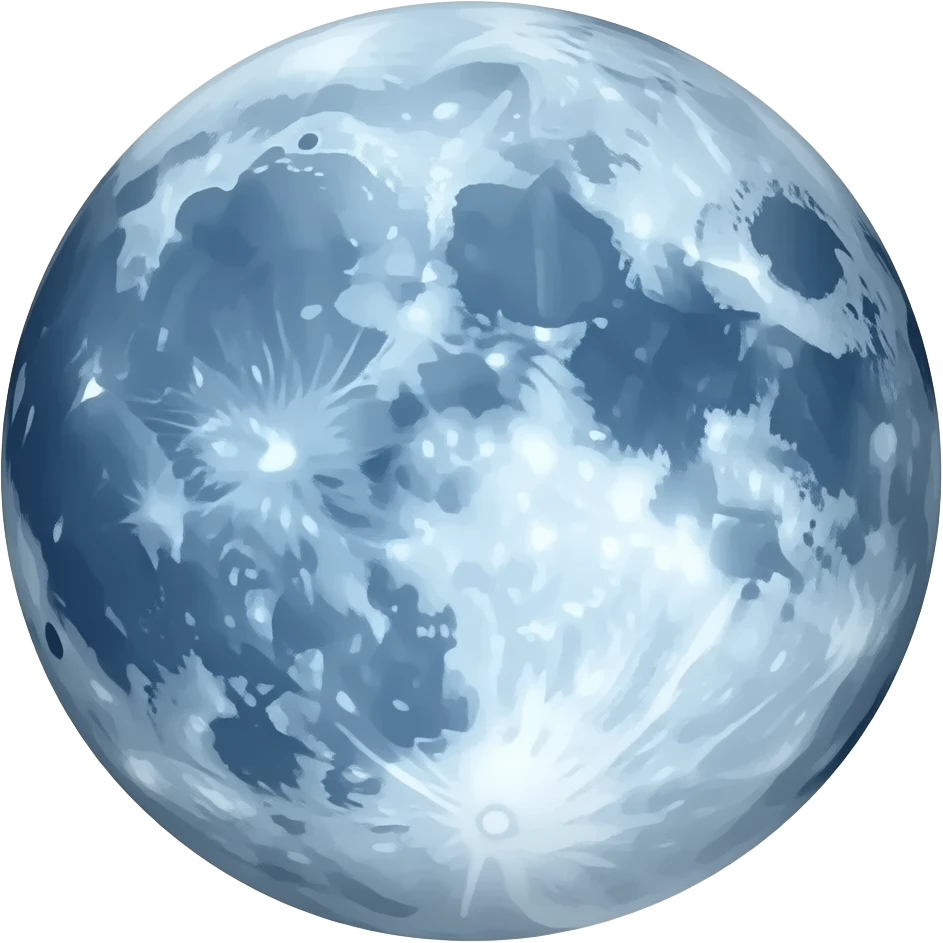 Luna Azul emoji